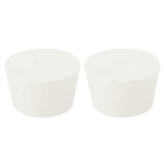 MECCANIXITY 고무 테이퍼 플러그 62mm ~ 75mm 고체 시험관 실험실 홈용 버킹스 스토퍼 화이트 2피스, 62mm-75mm, White