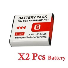 소니 NP-bg1 배터리 NP bg1 NPbg1 배터리 FG1 DSC W120 W125 W130 W150 W170 W200 W210 W220 W230 W290 T20 T100 H, 2) 2Pcs Battery
