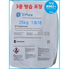 지당 이산화티타늄 R-902+(Titanium Dioxide) TiO2 25kg, 1개, 백색