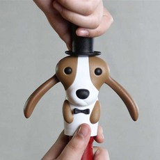 디자인 와인 오프너 하운드 강아지 따개 제작 코르크 마개, 하운드 와인병따개, 1개
