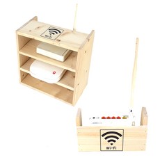 공유기 정리함 와이파이 셋탑박스 모뎀 콘센트 10tPS, 우드정리함2층22cm, 1개