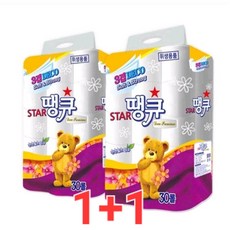 아리마켓 스타땡큐 천연펄프 롤화장지 3겹 14m 30롤 2개묶음, 2개, 30개입