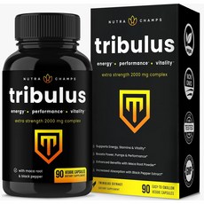 뉴트라챔프 NutraChamps Tribulus Terrestris 2000mg 90정 마카 트리뷸러스 테레스트리스 에너지, 1, 1개