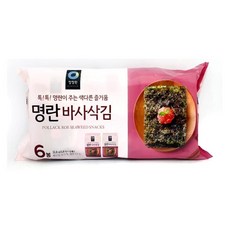 톡톡 명란 바사삭김 3.8gx6봉 혼술안주 냠냠맛있는