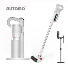 [오토모] [AUTOMO] BLDC 슬림 프리미엄 무선 청소기 No A3, 색상:화이트