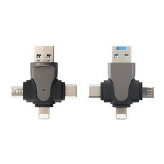4 in 1 멀티 카드리더기 Micro SD(TF) 전용 OTG, 1개