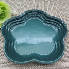 애견 세라믹 고양이 먹이 그릇 높은 애완 동물 구토 방지 수염 스트레스 없는 5.5 인치, 01 Dark Green, 7) Dark Green