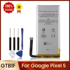 구글 픽셀용 교체 배터리 GTB1F G27FU G025A-B 구글 픽셀 5A 픽셀 4A 픽셀 5 픽셀 5XL 4000mAh 신제, 02 GTB1F, 1개
