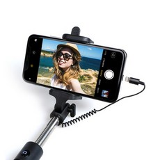 [바보사랑]아이폰 7 8 X XS XS MAX XR 전용 셀카봉, 블랙, 옵션:블랙