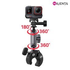 인스타360 ace pro 바이크 핸들바 마운트 360도 볼헤드 회전 에이스프로 에이스, 단품, 1개