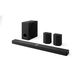 서라운드 스피커가 장착된 LG 사운드바 S95QR 9.1.5 채널 810와트 출력 홈시어터 오디오Dolby Atmos 포함 DTSX IMAX Enhanced Black, S95TR