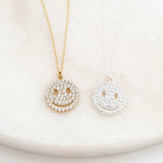 스마일실버목걸이