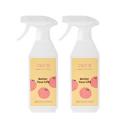 청춘생활 섬유탈취제 주말아침자몽한입 500ml 2개입, 2개, 주말 아침 자몽 한입