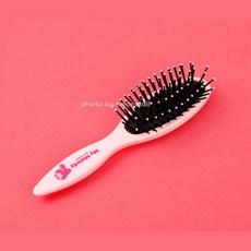 푹신한 빗질 핑크 타원형 가벼운 아동 브러쉬 키즈빗, 1개