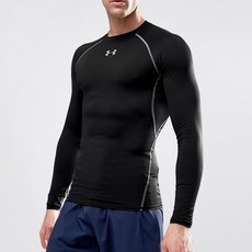 언더아머 남성용 UA HeatGear 아머 긴팔 컴프레션 셔츠 1257471-001