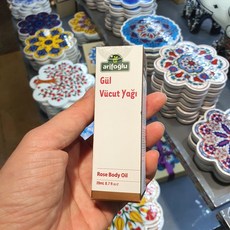 터키 아리포글루 장미오일 - 로즈 페이스 헤어 바디 아로마 오일 (20ml), 수량