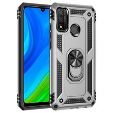 HUAWEI P 스마트 용 갑옷 케이스 2020 2021 P30 PRO P20 P40 라이트 E Y9 프라임 2019 노바 5T Y8 S Y7P Y6P Y5P Y8P 자동차 자석, For P Smart 2021|sliver