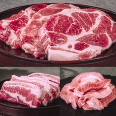 고기아찌 프리미엄 에이징 돼지고기 3종 세트 600g [삼겹살+목살+항정살]_냉장, 1세트