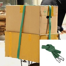 카라비너 고탄성 자전거로프 2M 오토바이 고정끈, 상세페이지 참조, 1개
