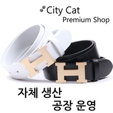 시티캣 남녀공용 이태리 통가죽 캐주얼 벨트 CS-08