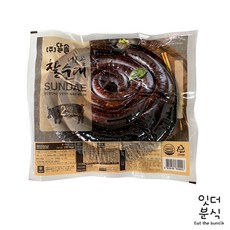 (주)달솔 너른골 찰순대 2kg 국내산소창 순대전골 순대볶음, 1개