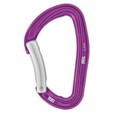  Petzl DJINN 카라비너 - 내구성이 뛰어나고 암벽 등반용 경량 퍼플 벤트 게이트, One Size 