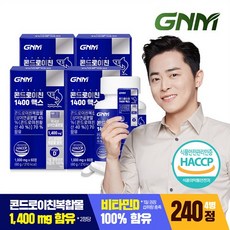 GNM 상어연골 콘드로이친 1400 맥스 비타민D / 보스웰리아추출물 산양유단백질분말, 60정, 4개