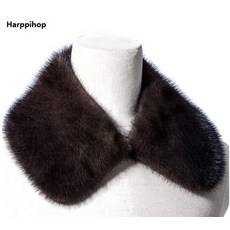 밍크워머 숏머플러 토끼털목도리 정품 밍크 모피 칼라 스카프 남자 의류 액세서리 천연 담비 모피 자켓 칼라 남자 코트 칼라 스카프