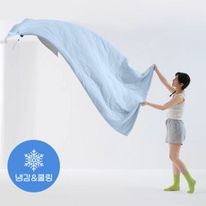 시원한 양면 청량 차렵이불 소프트터치 인견 냉감이불 알러지케어 여름홑이불