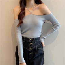 오프숄더니트