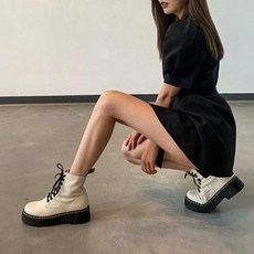 여름 워커 여성 옥스퍼드 부티 2020 가죽 플랫 부츠 여성 워커
