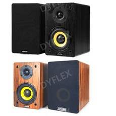 아날로그 패시브 스피커 Nobsound 4인치 Q1 speaker, 라운드탑 로즈우드우드그레인