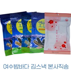 본사직송 여수특산품 여수밤바다김스낵 / 아몬드 메밀 코코넛 현미 동백, 선택2.메밀김스낵(30g), 1개, 30g