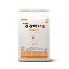 건강백서 전연령 포메라니언 반려견 사료, 2kg, 1개