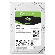 Seagate ST4000LM024 2.5인치 내장 하드 디스크 4TB 15mm 두께 BarraCuda, 상세페이지 참조, 상세페이지 참조 - st4000lm024