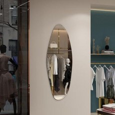 비정형전신거울 불규칙 노프레임 의류매장 맞춤 제작하다 에일리언 헤어스타일 전신거울 거, 01 화이트50x120CM, 01 부정하다, 01 기타