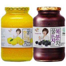 꽃샘 액상차 꿀한라봉차 1kg+꿀복분자차 1kg