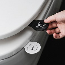 데일리공감 호텔식 변기 뚜껑 리프터 화장실변기 손잡이 커버 위생 시트 핸들, 1개