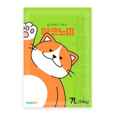 두부랑캣츠 이코노믹 녹차향 응고형 고양이 모래 6개, 7L, 녹차
