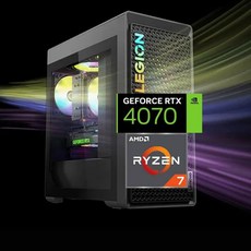 Lenovo 레노버 리전 T5 8세대 게이밍 타워 데스크탑 AMD 라이젠 7 7700 NVIDIA 지포스 RTX 4070 32GB DDR5 RAM 2TB WD_Black, Lenovo 레노버 리전 T5 8세대 게이밍 타워 데스
