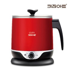 키친아트 큐티 전기 라면포트 KA-D04/레드 1.8L 멀티 라면 쿠커, KA-D04, 1.8리터