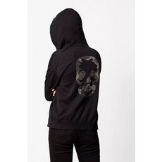 쟈딕 앤 볼테르 SIXTINE 블랙 카모플라쥬 스컬 후드 집업 가디건