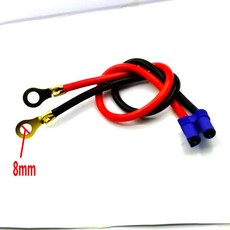 전원 공급 터미널 배터리 충전기 EC5 암 10awg 케이블 1 개, [02] 40cm, 1개