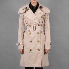 【버버리】켄싱턴 미드 타프타 트렌치코트 8006113 KENSINGTON CHALK PINK