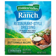 Hidden Valley Ranch Dressing & Seasoning Mix Dry Buttermilk Salad Dressing Mix Wing Sauce Mix G, 1개
