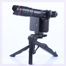 망원렌즈 핸드폰 망원경 길다란 38배율 선명한 변덕없음 콘서트 원격 사진촬영 외장 웹캠, T02-더블조정 콜라 망원경 블랙 38배율(방목