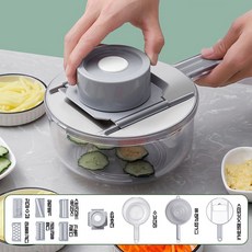 HAM 다용도 스텐 원형채칼 감자채칼 다용도채칼 다용도채칼 슬라이스대패 멀티채칼, 1개, 그레이