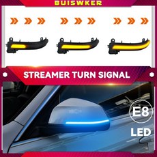블랙 LED 다이내믹 방향 지시등 사이드 미러 점멸등 bmw 호환 1 2 3 4 X1 M 시리즈 F20 F30 F31 F32 F33 F34 F36 E84 i3, [02] BlueYellow, 1개