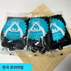 염색장갑 펌 타투 이발소 용품 미용실 전용 전문 샴푸 블랙 고무 헤어 도구, 한국 도톰한 스타일, M, 1개