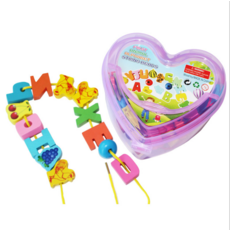 나무구슬블럭실꿰기